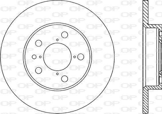 OPEN PARTS Тормозной диск BDR1662.10